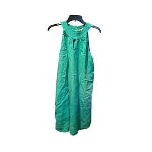 C&C California Green Sleeveless Linen Dress
